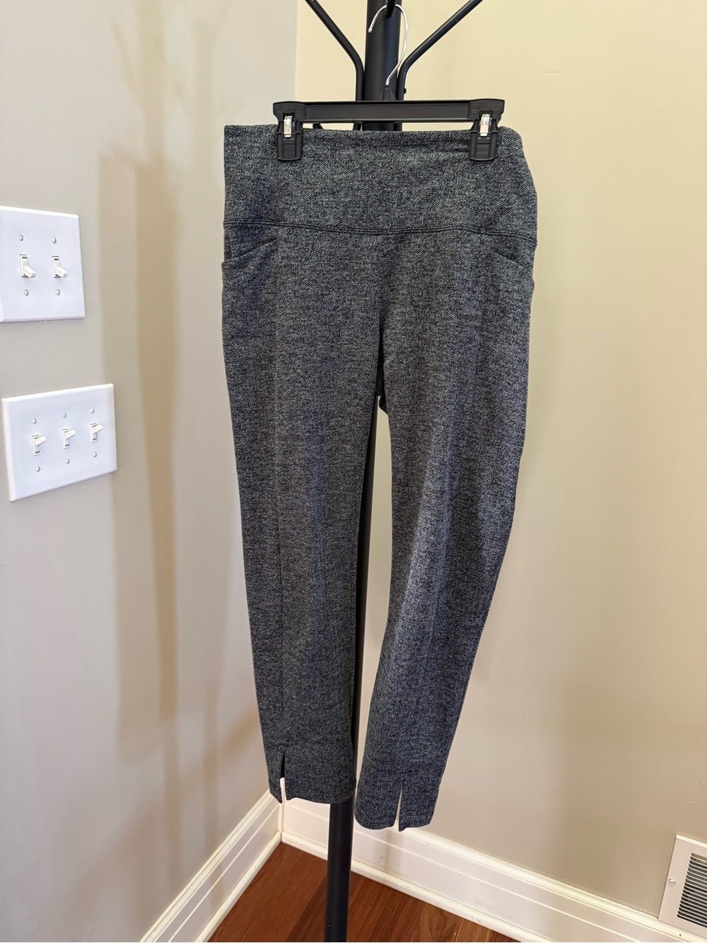Athleta Herringbone Capri Pants with Ankle Slits